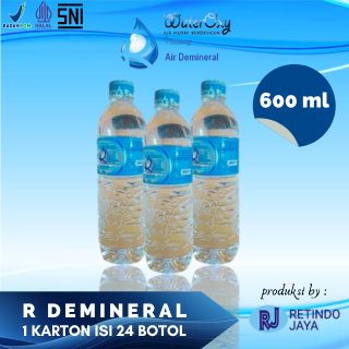 

RJ - R DEMINERAL 600 ML - 1 DUS ISI 24 BOTOL