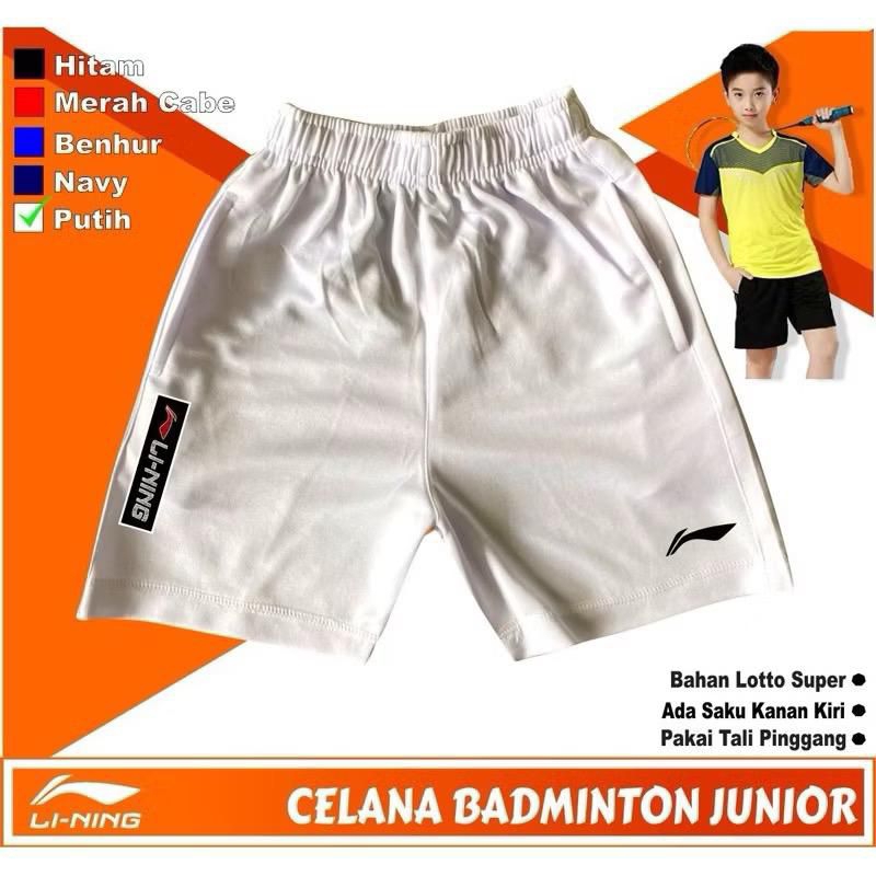 Celana bulutangkis anak celana pendek olahraga badminton anak