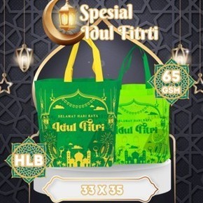 

Tas Spunbond Goodybag Laken 35x33x10 CM Tebal Edisi Lebaran Idul Fitri