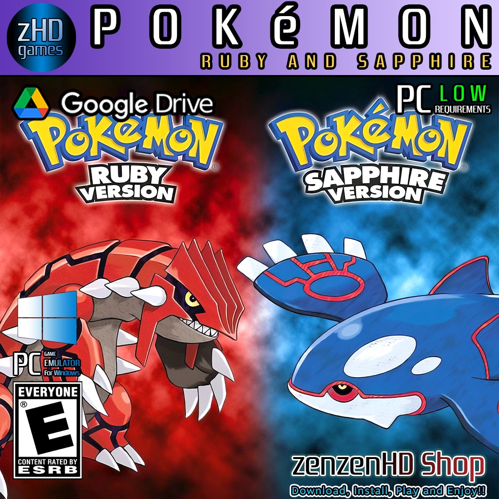 POKEMON RUBY AND SAPPHIRE | Pokemon Ruby & Sapphire Version PC Games Emulator