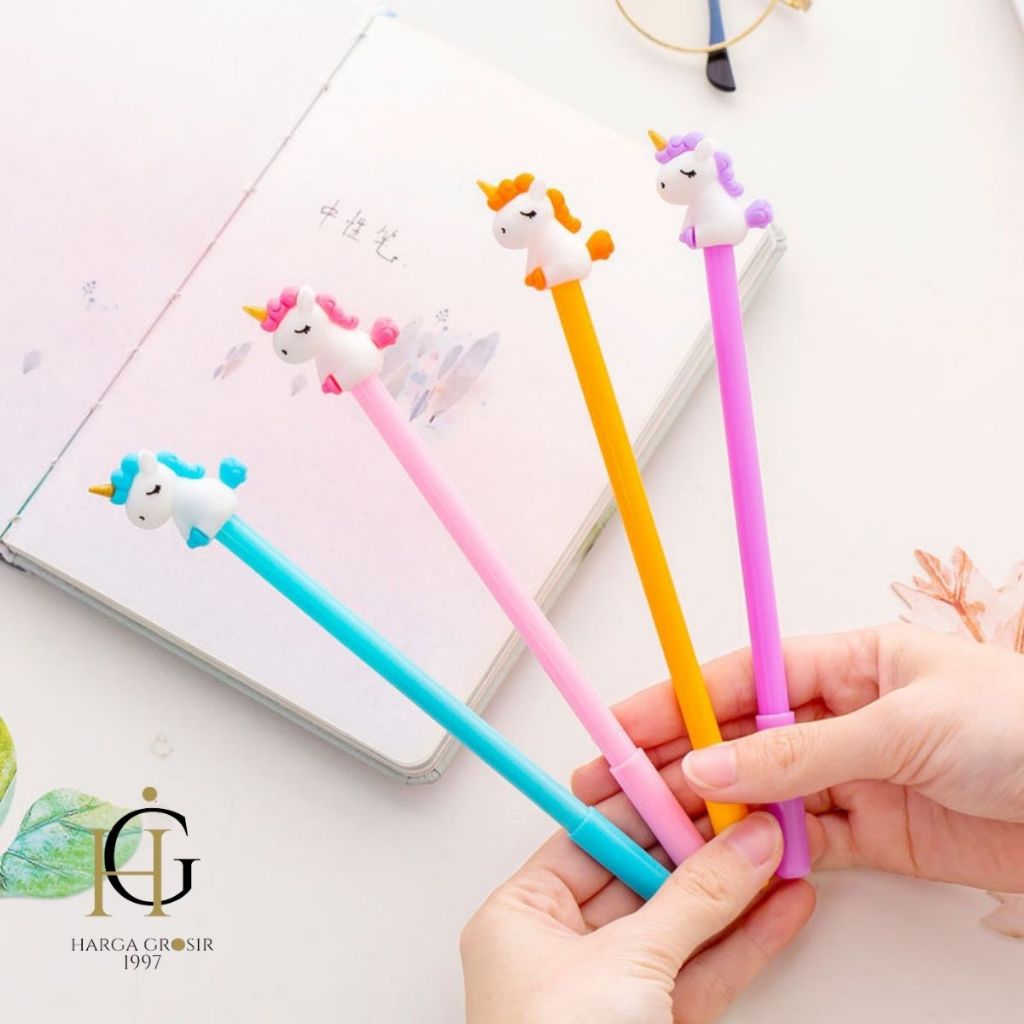 

1PCS Pulpen Gel Unicorn duduk Mini PGK-1771 / Pulpen Unicorn duduk Sitting Little pony mainan anak / pena pen alat tulis