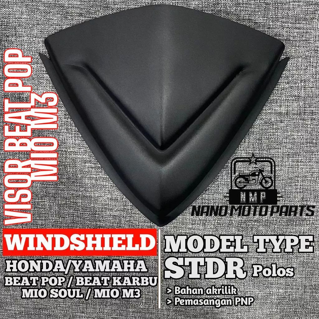 VISOR MODEL BATMAN BEAT POP BEAT KARBU MIO SOUL WINDSHIELD MIO SOUL BEAT KARBU MIO M3 MODEL BATMAN