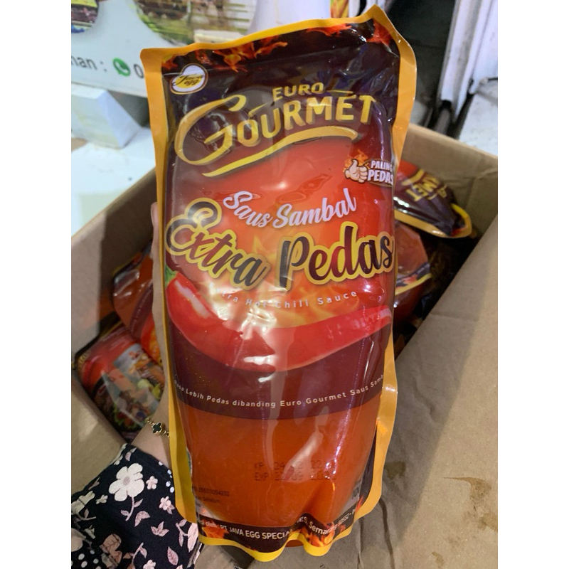 

Euro Gourmet Saus Sambal Extra Pedas 1 Kg - Extra Hot Chili Sauce