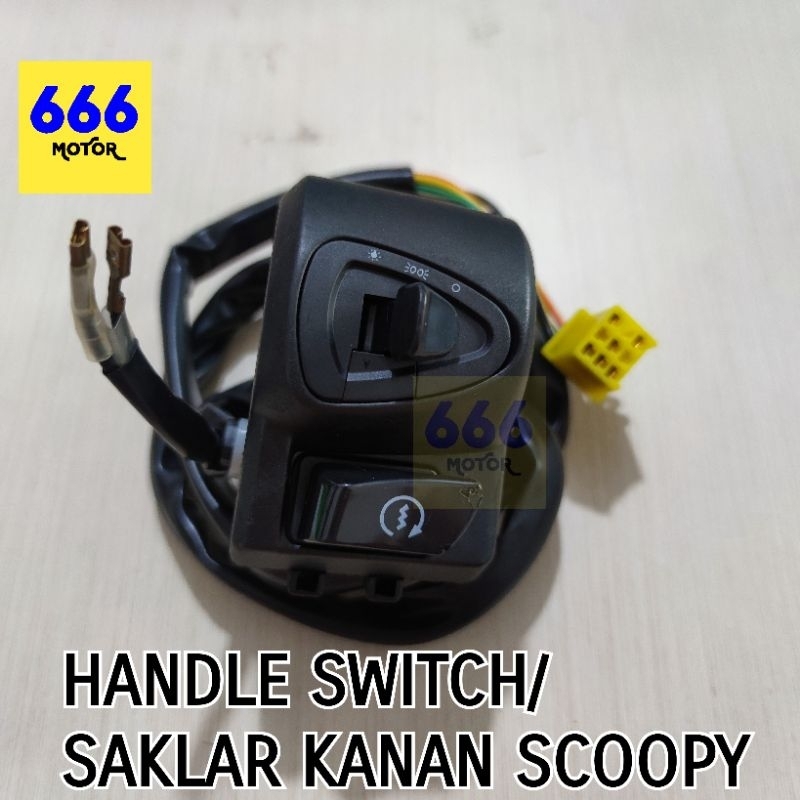 666MOTOR HOLDER SAKLAR KANAN RH HONDA SCOOPY