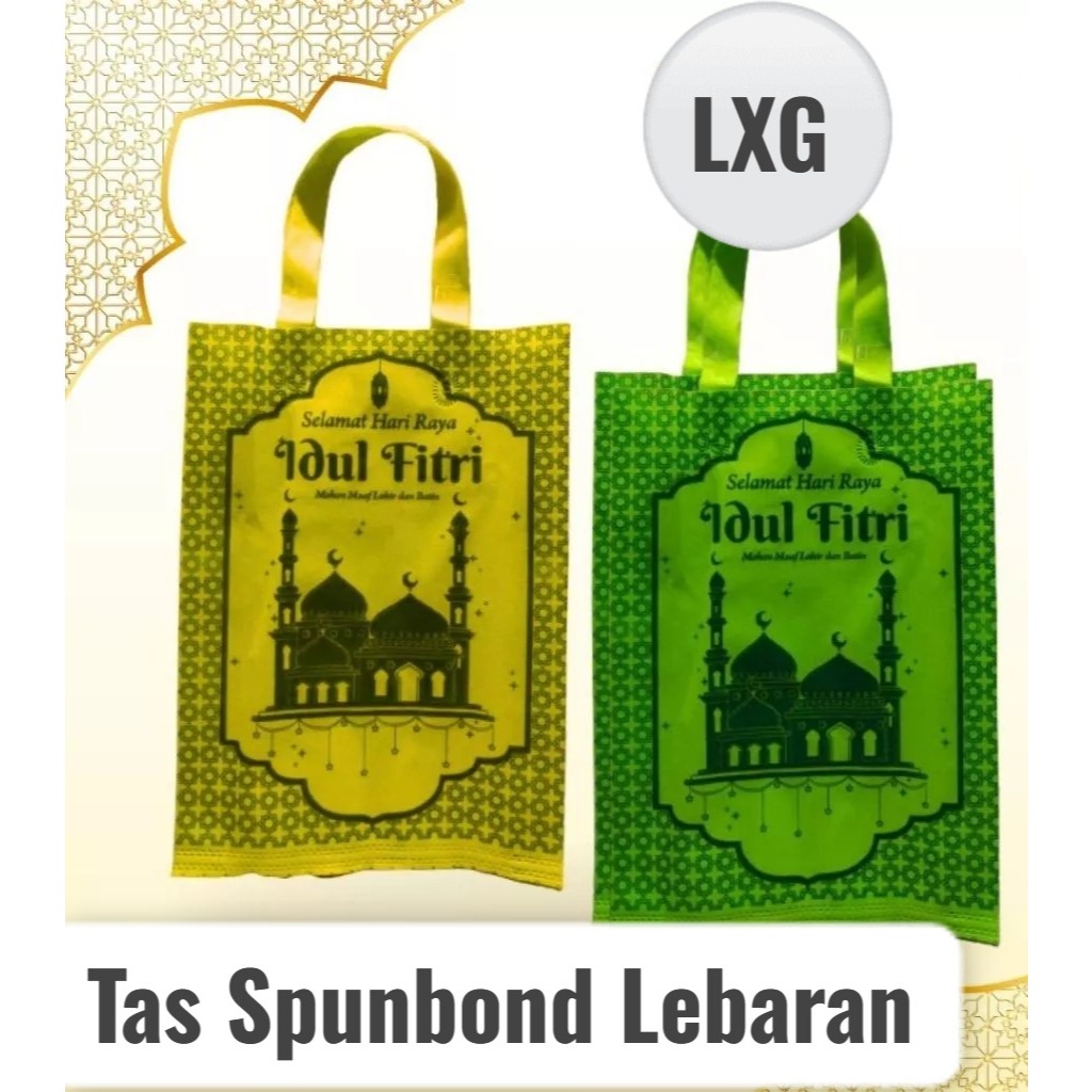 

Tas Spunbond Lebaran ECOZEE 30x40x8 - Gift Goodie Bag Hantaran Idul Fitri - EID