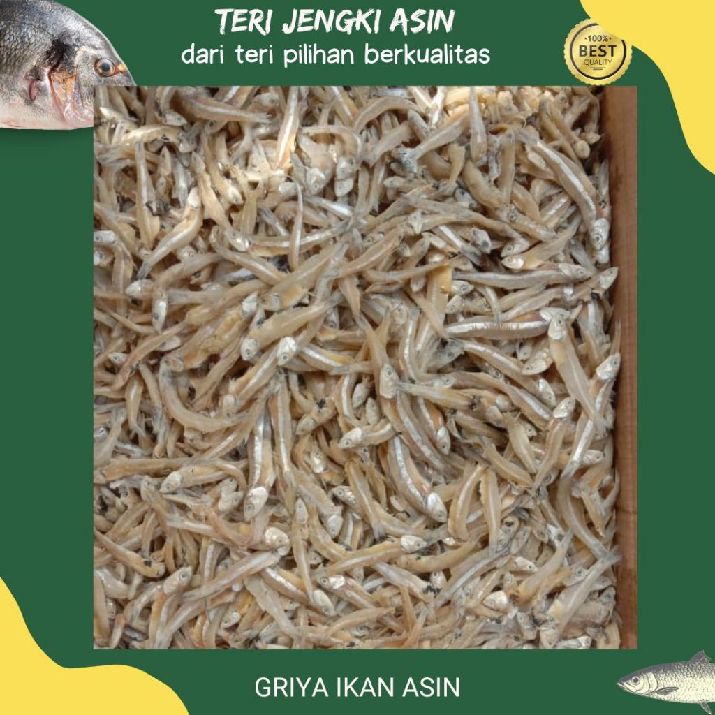 

Ikan asin teri jengki /teri jengki asin1 kg murah berkualitas