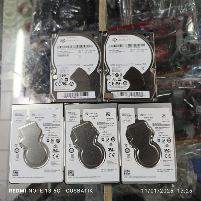 hard disk laptop 2TB 1TB 750GB 500GB second original hdd bekas 2 1 TB 500 750 GB Sata 2.5"