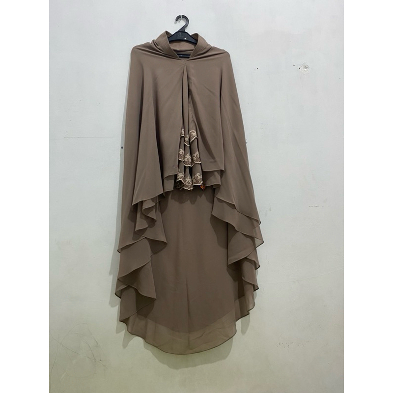 khimar sisesa coklat preloved
