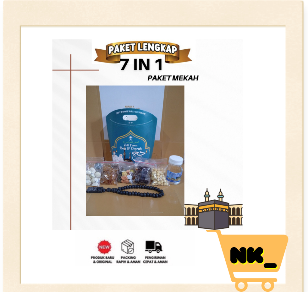 

Nk - Paket Mekkah Oleh-Oleh Haji dan Umroh Lengkap , hampers dus Tali Jinjing Murah , Berbagai banyak Varian
