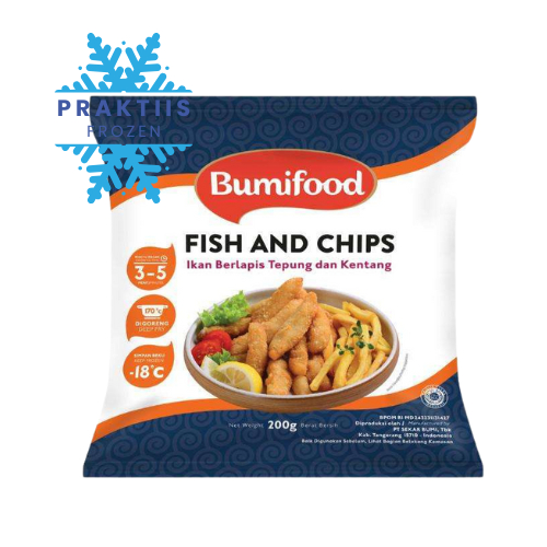 

BUMIFOOD FISH AND CHIPS 200GR / IKAN BERLAPIS TEPUNG DAN KENTANG