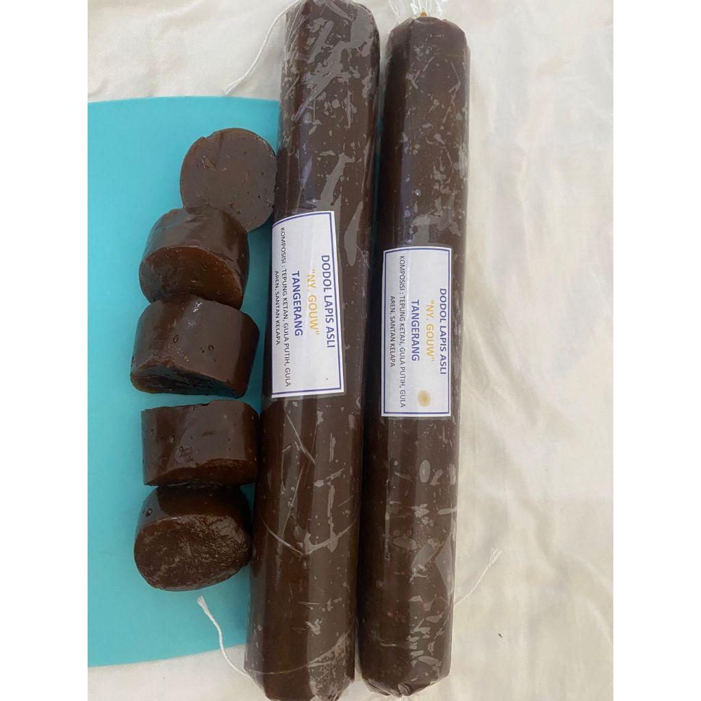 

Dodol Khas Tangerang Merk Gouw Hauw San Isi 2 pcs / 500 gram @ 250 gram VARIANT RASA DURIAN, WIJEN, LAPIS, CEMPEDAK Dodol HALAL Dodol Tangerang