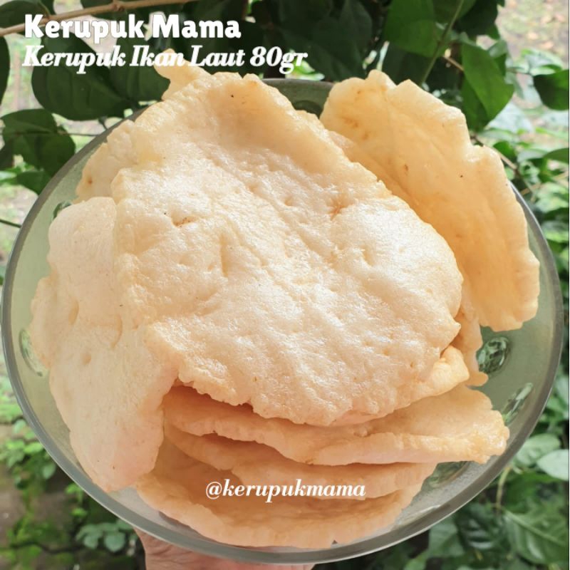 

Kerupuk Mama Ikan Laut Matang 80gr Original Mengare Gresik