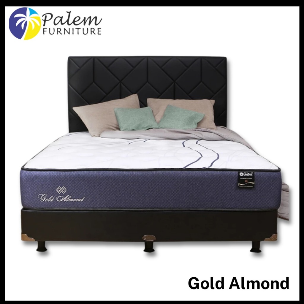 CENTRAL SPRINGBED GOLD ALMONDFULLSET