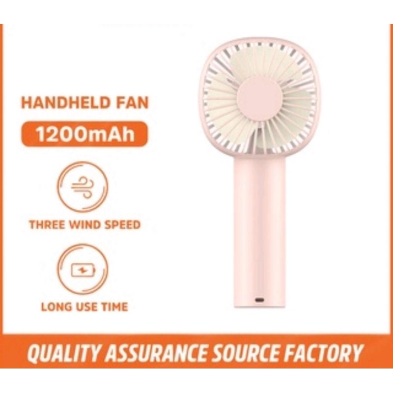 Kivee X Basike Kipas Angin Mini Portable 1200 mAh 3-Speed Rechargeable Micro Usb Mini Fan - (FA05 Pi