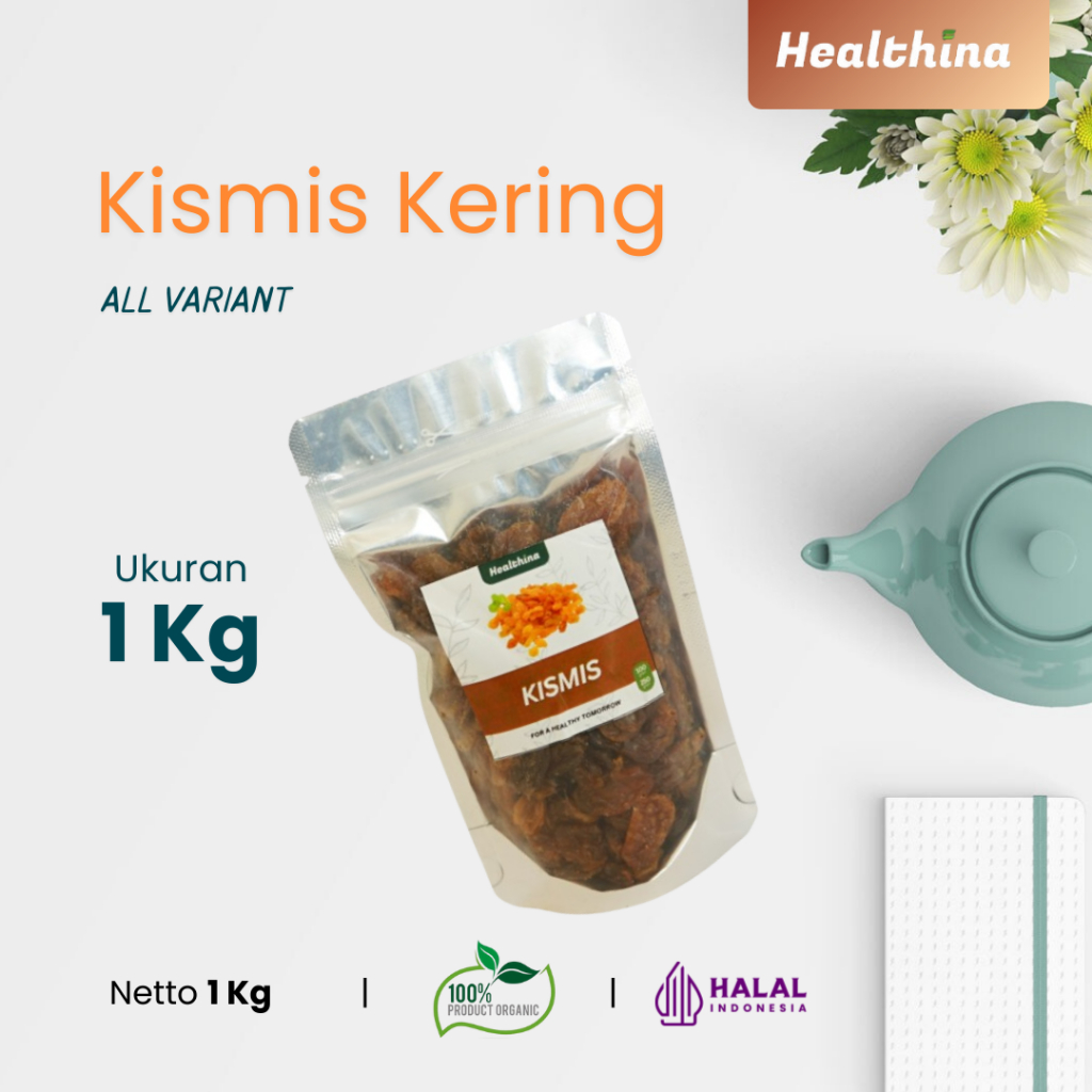 

Kismis Kering 1 Kg 100% Alami Organik Oleh-oleh Haji Umroh COD Makassar