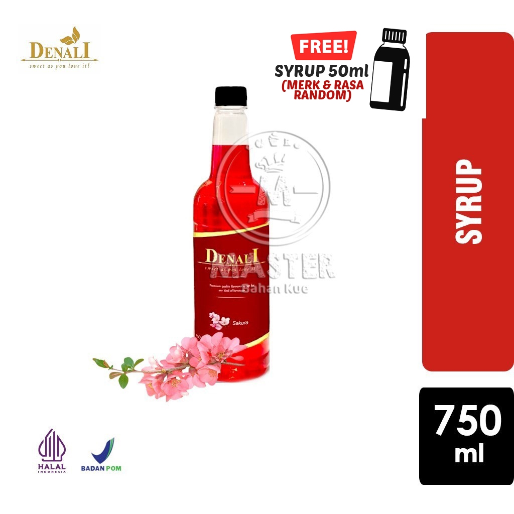 

Sakura Syrup Merk Denali Sirup [Botol Plastik 750 ml]