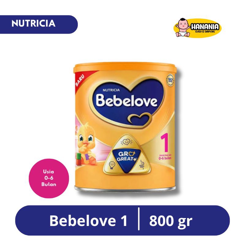 

Nutricia Bebelove 1 / Usia 0-6 Bulan 800gr