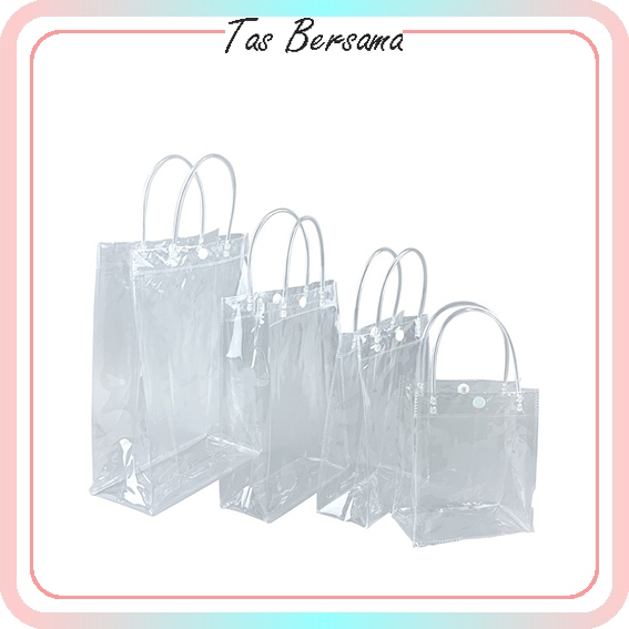 

Tas Mika PVC Transparan OPP Totebag Transparan Hampers Bag Souvenir Bag Transparan KB1010