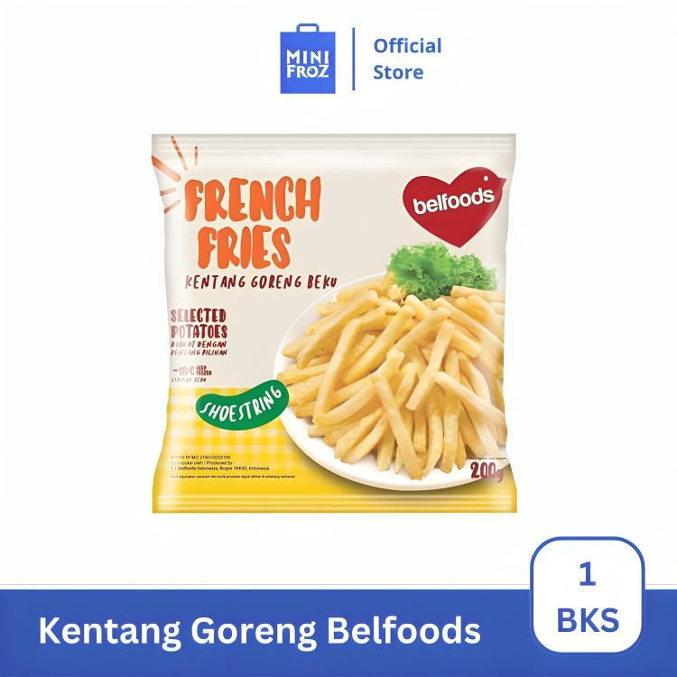 

BELFOODS French Fries - Kentang Goreng Frozen Food