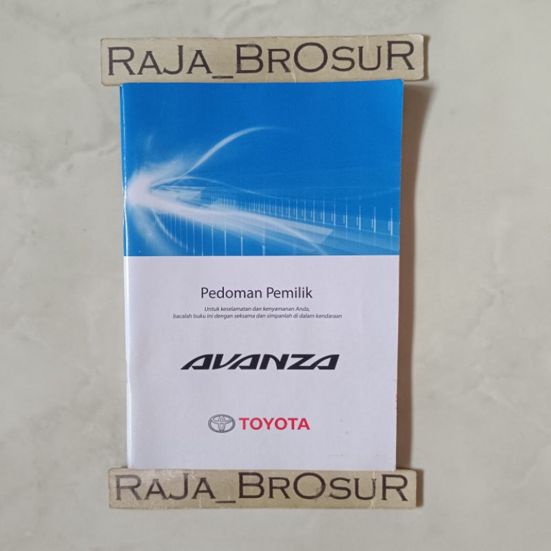 Buku pedoman pemilik Manual Book Toyota Avanza Veloz 2015-2018 ORI Original