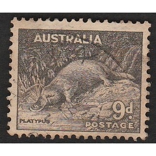 

A 11661 SATU BUAH PRANGKO AUSTRALIA NOMINAL 9 PENCE TEMA SATWA PLATYPUS DENGAN KONDISI SUDAH ADA CAP