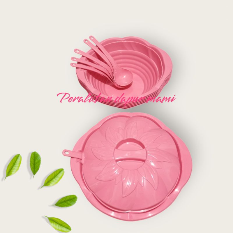 PRASMANAN BUNGA TUTUP PLASTIK + CENTONG JUMBO ISI 6 PCS COD
