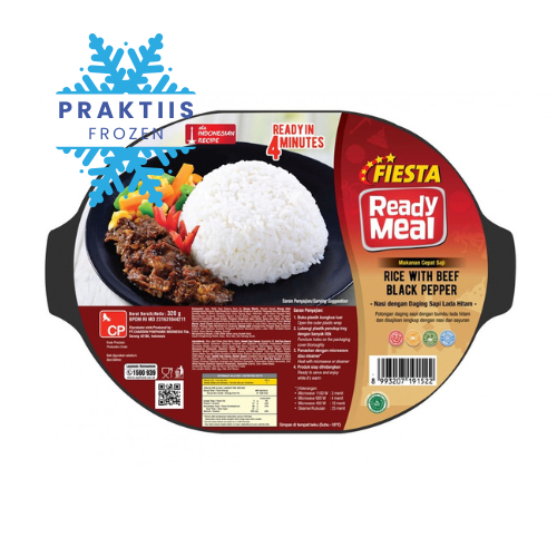 

FIESTA READY MEAL RICE WITH BEEF BLACKPEPPER 320GR/MAKANAN INSTANT SIAP SAJI