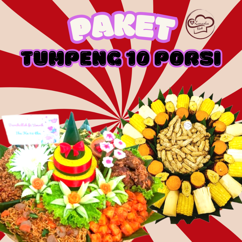 Tumpeng 10 Porsi Syukuran/Tumpeng Nasi Kuning 10 Porsi/Paket Murah Enak