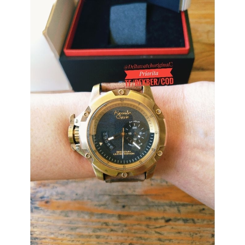 Alexandre Christie AC-6481-Mc King Bronzium II Automatic Limited Edition Original Mulus Rare