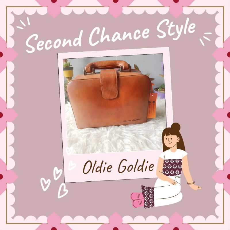 Tas Kenes Leather Sling Bag Kulit Asli Nabati Kulas Celine Box