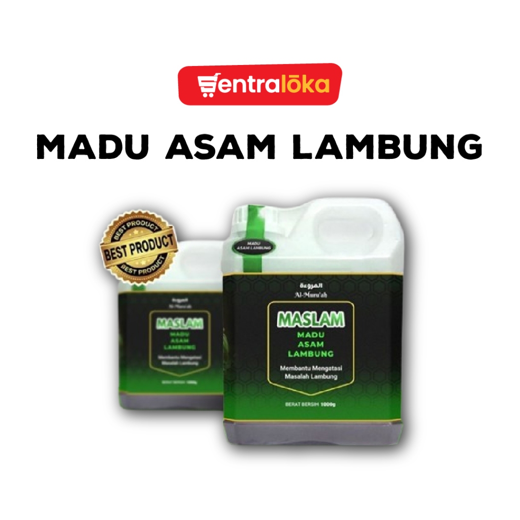 Al Muru'ah - Madu Asam Lambung MASLAM / Madu Herbal hijau / Madu Hijau Nett 1000g