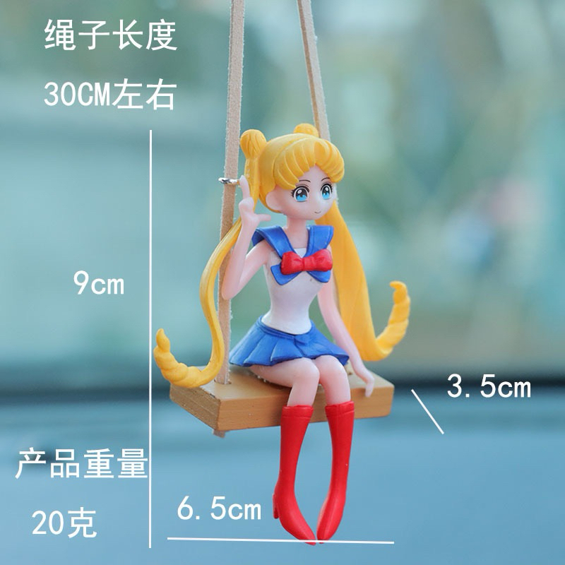 gantungan spion mobil FIGURE SAILORMOON // Pajangan Dashboard Action Figure Princess sailor moon Jap