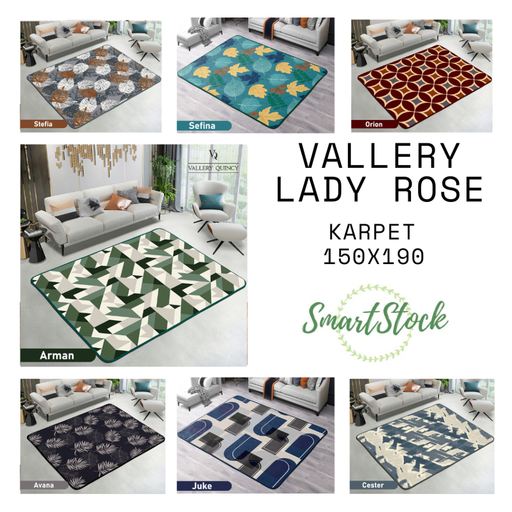 SS Vallery Quincy Karpet 150x190 90x140 cm Carpet Lady Rose 140X190 Malaysia