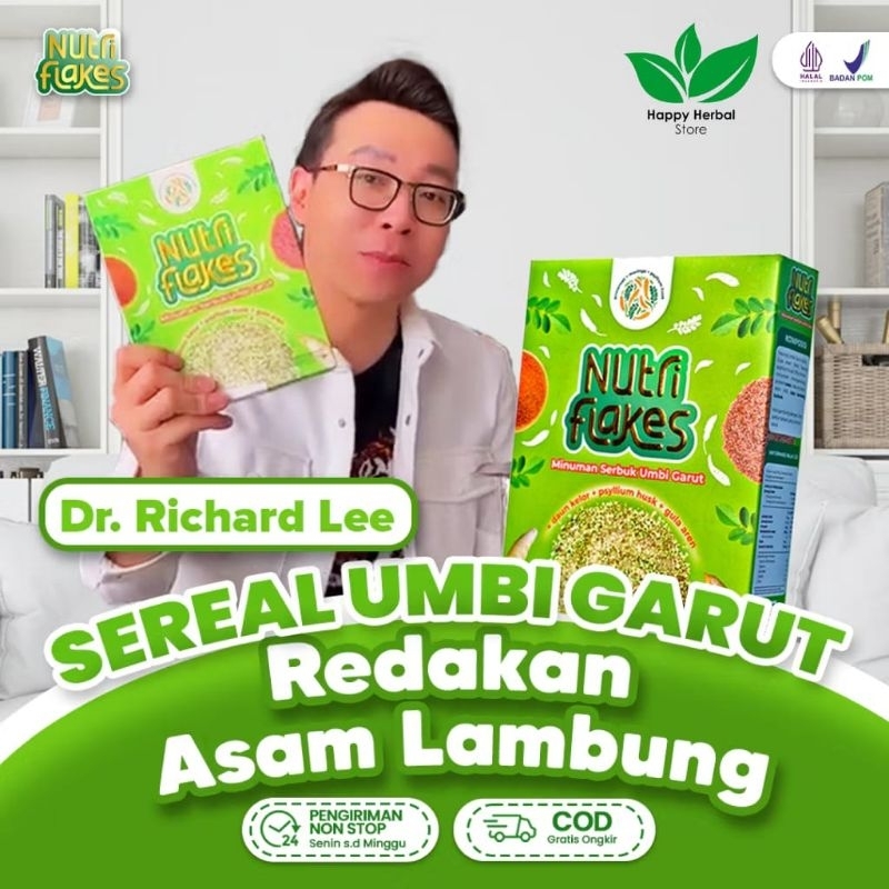 

(TERBUKTI) NutriFlakes Sereal Umbi Garut Redakan Asam Lambung Dr. Richard Lee