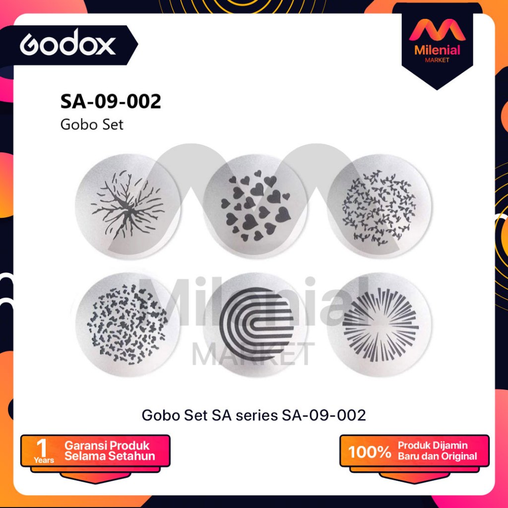 Godox SA-09 002 Gobo Set for Focusing LED Light