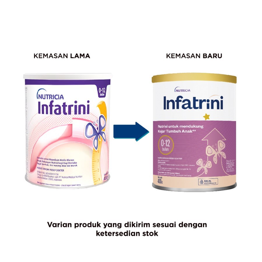 Nutricia Infatrini 0-12 Bulan 400 gr