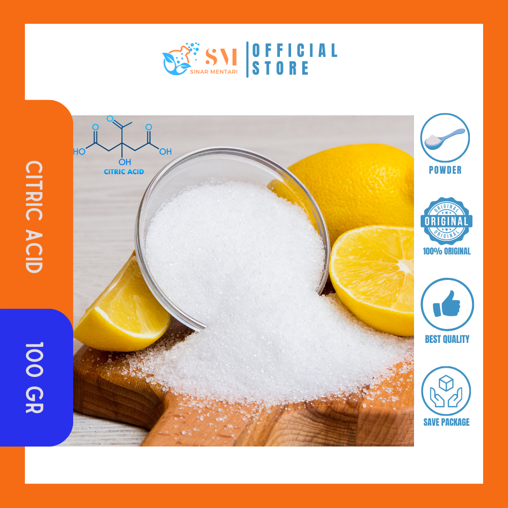 

Citric Acid / Citrun / Asam Sitrat 100 gr