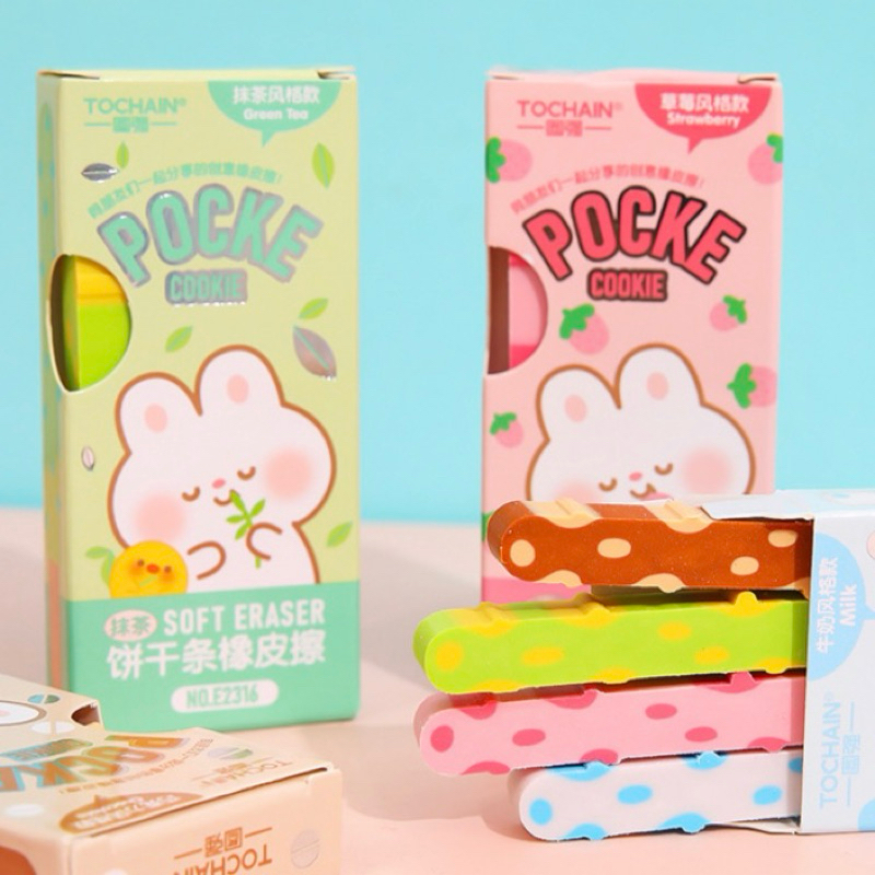 

Soft eraser penghapus lembut bentuk pocke cookies cute color #MY0