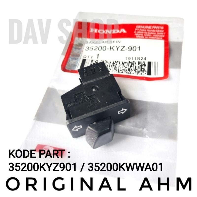 TOMBOL SAKLAR SEIN SEN BEAT FI PCX 150 CBU SCOOPY FI SPACY KARBU/FI ORI AHM 35200KYZ901/KWWA01