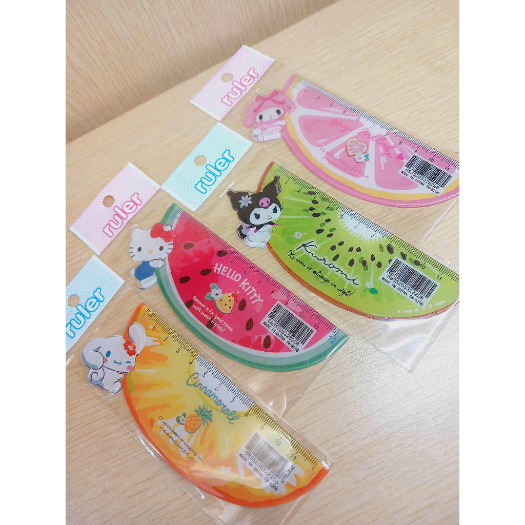 

Penggaris Sanrio 12CM Kuromi Melody Hello Kitty Chinamorrol