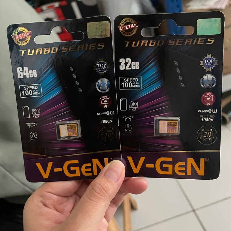 V-Gen Micro SD TURBO series ORIGINAL Memory Card 32GB & 64GB