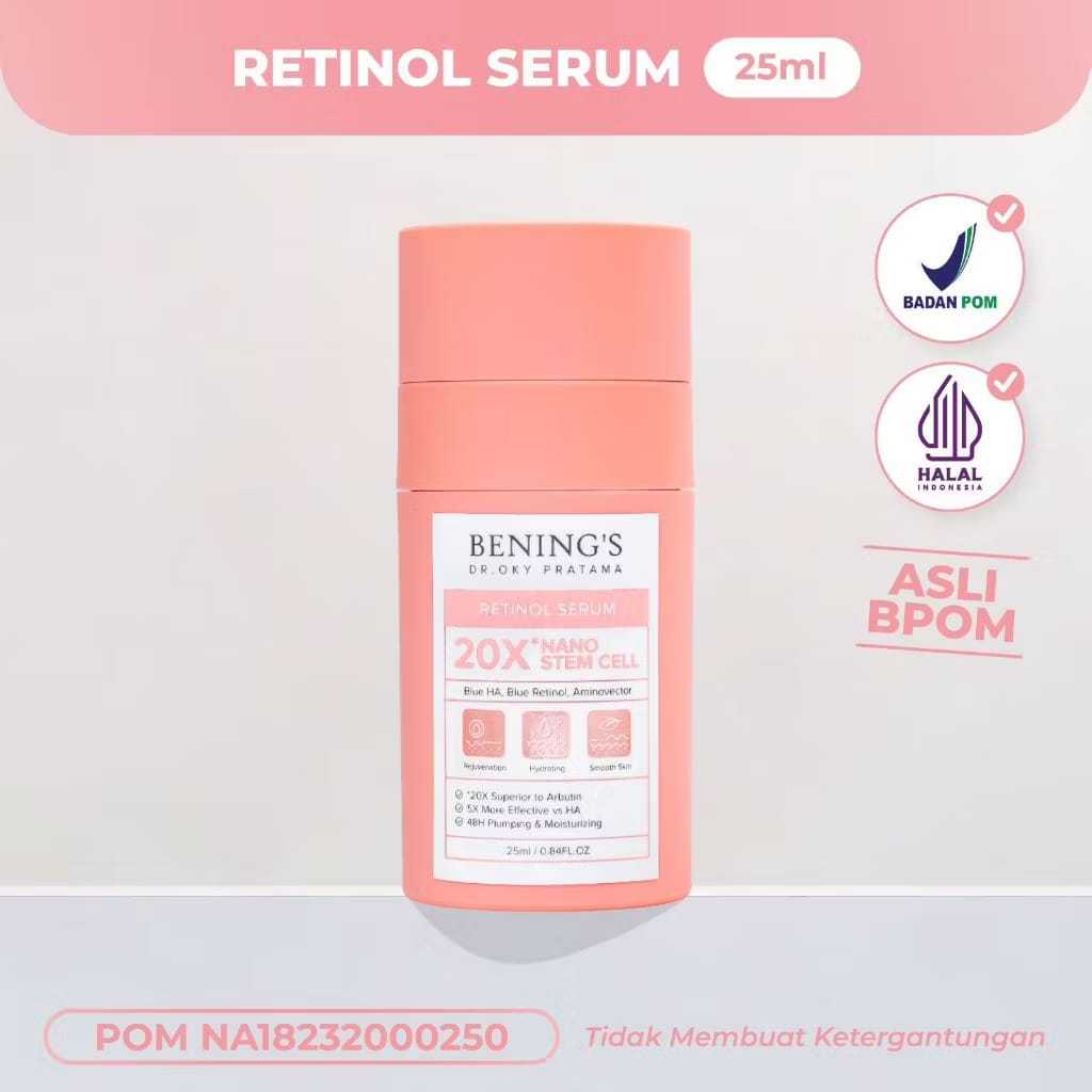 BENINGS REGENERATION SERUM RETINOL BENING SKINCARE DR OKY PRATAMA SERUM BOPENG SERUM DOKTIF APROVED