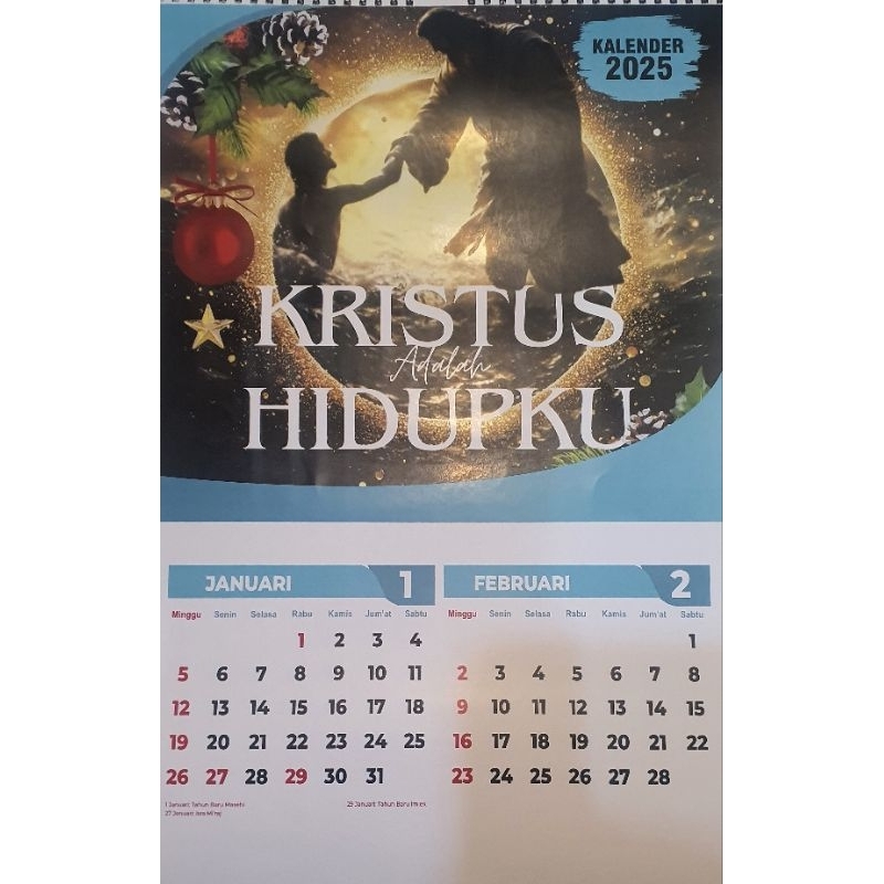 

termurah & terbagus kalender dinding profetik Kristen 2025