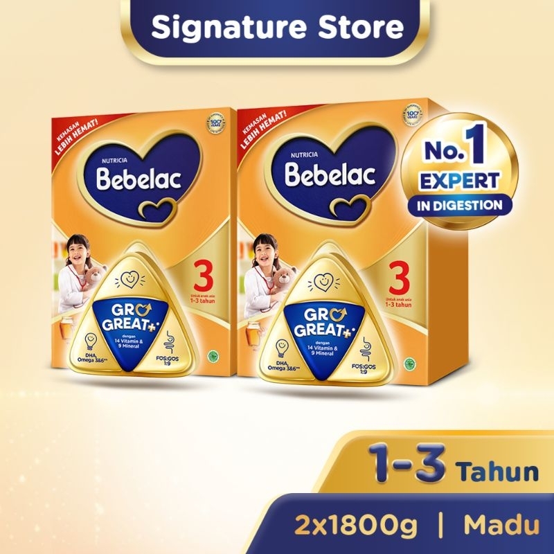 

(Langsung Diproses) Susu Bebelac 3 Rasa Madu - Susu Pertumbuhan Anak 1800gr