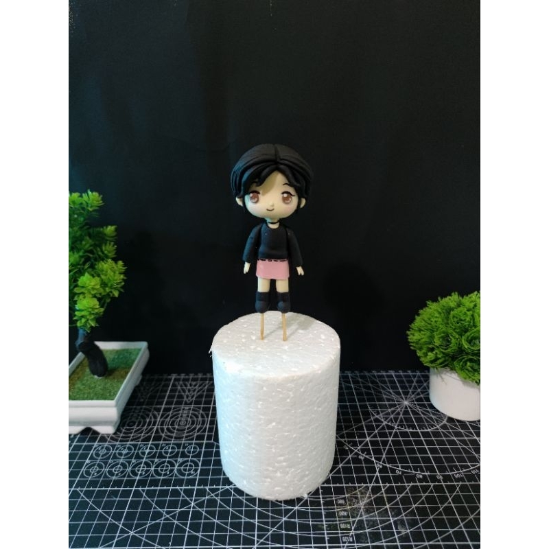 

custome topper kue ulang tahun by fondant anime