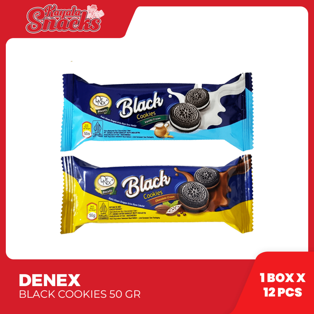 

DENEX Black Cookies Cream 50g - 1 Box x 12 Pcs