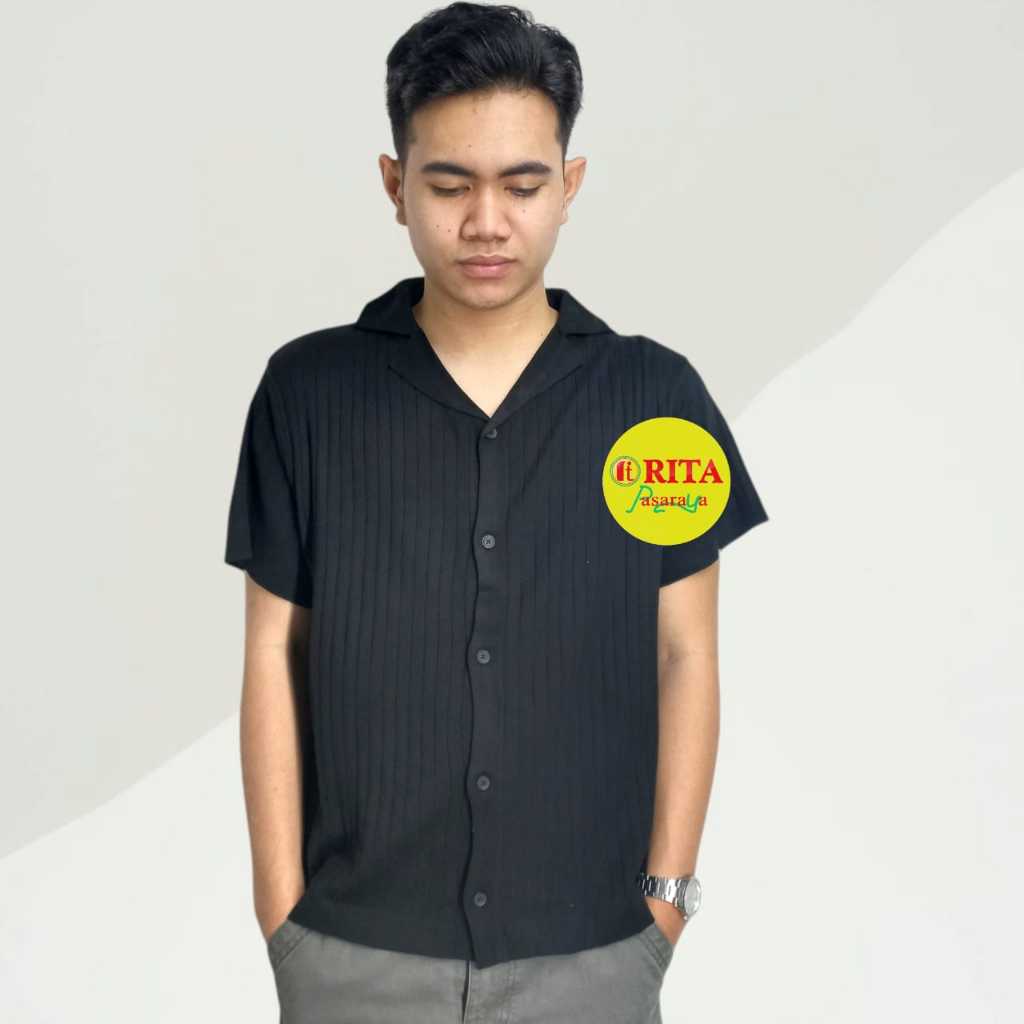Hanslouis Kemeja Relax Knitwear Old Money / Kemeja Pria