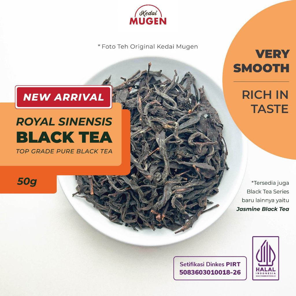 

Kedai Mugen - Teh Hitam Royal Sinensis Unggulan / Premium Royal Sinensis Black Tea - Teh Seduh 50g