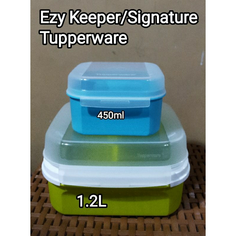 Ezy Keeper / Signature Lemon 1.2L, mini signature 450ml Tupperware baru