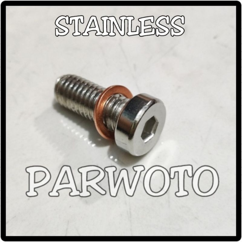 Baut Oli Ring Tembaga Special Suling Sulingan Shock Shok Skok Sok Depan Front Bolt Fork Cylinder Hon
